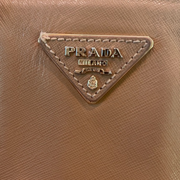 Small Saffiano leather bag Beige +black wallet - Picture 2 of 15